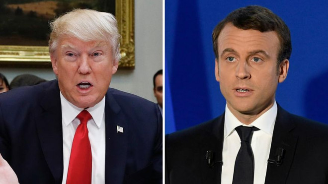 Ông Donald Trump sắp gặp Tổng thống đắc cử Pháp Emmanuel Macron ảnh 1