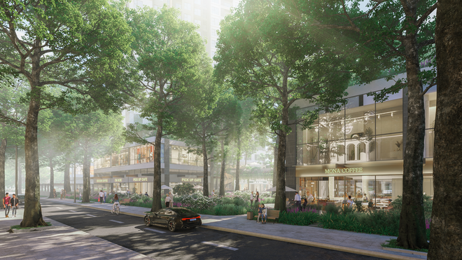 Shopping giữa rừng tại tòa tháp Seaview Residences. (Nguồn: Vietnam+) ecopark_5.png