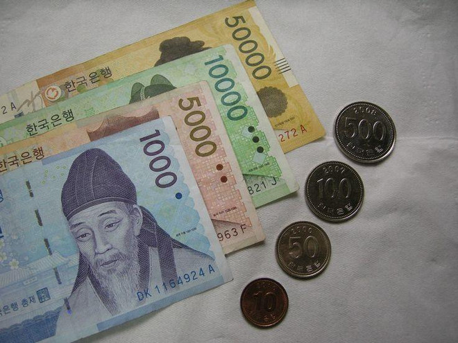 Đồng won. (Nguồn: usphw.us) Tổng thống Hàn Quốc Moon Jae-in kêu gọi tăng ngân sách ảnh 1