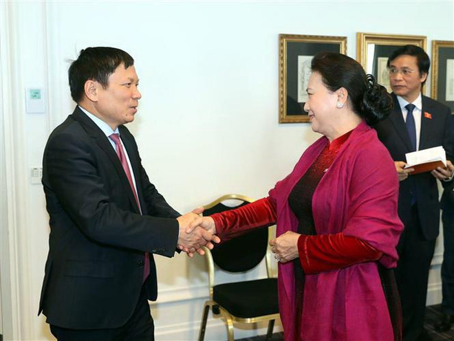 Chủ tịch Quốc hội gặp BCH Liên hiệp các Hội người Việt tại châu Âu ảnh 1