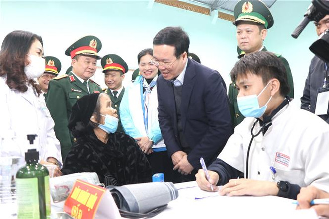 Ông Võ Văn Thưởng dự chương trình 'Xuân Biên phòng ấm lòng dân bản' ảnh 1