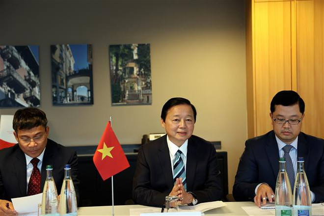 Phó Thủ tướng Chính phủ Trần Hồng Hà trong một buổi hội đàm. (Ảnh: Tố Uyên/TTXVN) WEF 2023: PTT Trần Hồng Hà phát biểu tại nhiều phiên họp quan trọng ảnh 1