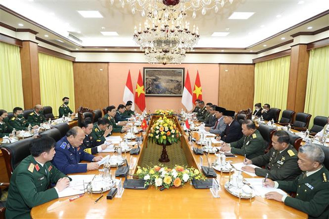 Bộ trưởng Bộ Quốc phòng Indonesia thăm chính thức Việt Nam ảnh 1