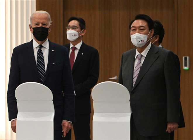 Lãnh đạo Mỹ-Hàn Quốc bắt đầu hội nghị thượng đỉnh song phương đầu tiên ảnh 1