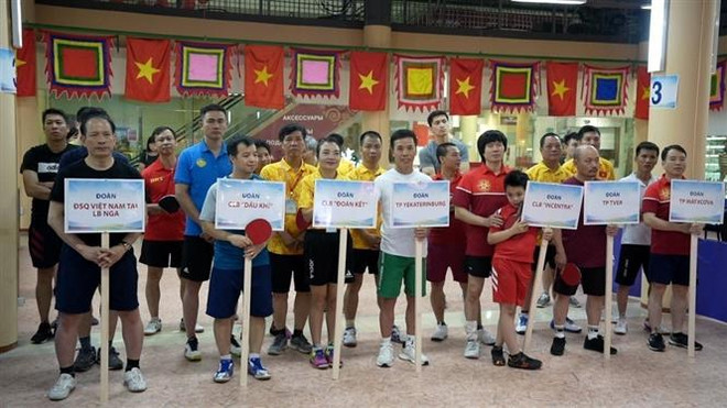 Sôi nổi Giải bóng bàn 'Cúp Độc lập lần thứ nhất' tại Nga ảnh 1