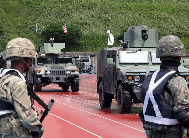 Hà Quốc-Mỹ tập trận bắn đạn thật gần biên giới liên Triều ảnh 1