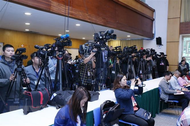 Họp báo quốc tế về công tác chuẩn bị Thượng đỉnh Hoa Kỳ-Triều Tiên ảnh 1