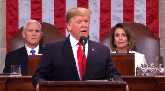 Tổng thống Donald Trump lần thứ hai đọc thông điệp liên bang ảnh 1