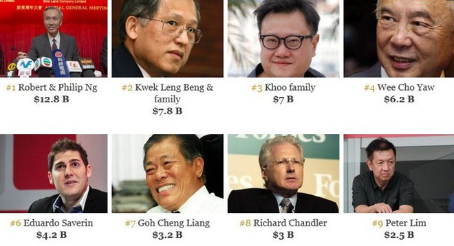 Câu lạc bộ tỷ phú của Singapore đón thêm 5 thành viên ảnh 1