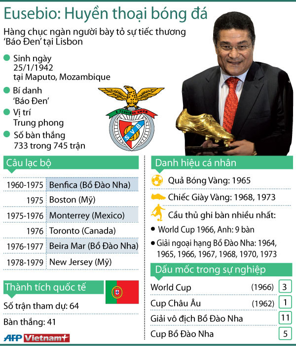 Hàng chục nghìn người đội mưa tiễn huyền thoại Eusebio ảnh 2