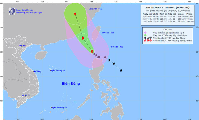 Bão Doksuri giảm cấp, Bắc Bộ và Trung Bộ tiếp tục nắng nóng gay gắt ảnh 1