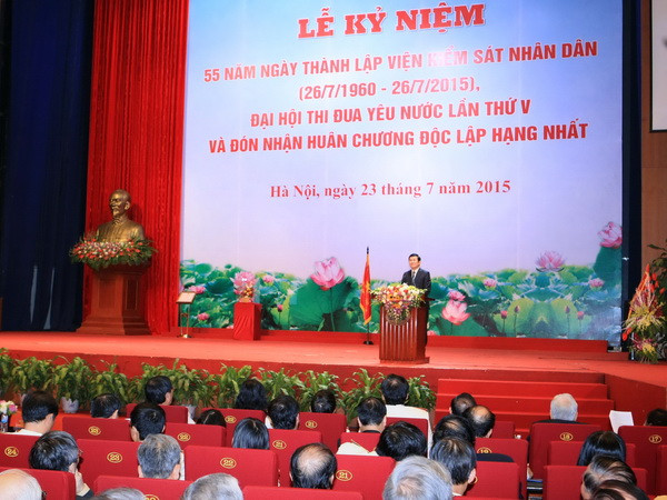 Chủ tịch nước trao Huân chương Độc lập tặng ngành kiểm sát ảnh 1