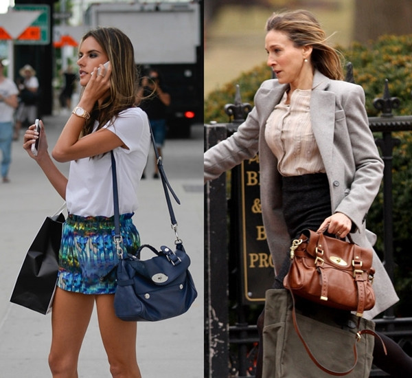 Người mẫu Alessandra Ambrosio (trái) và diễn viên Sarah Jessica Parker (phải) thể hiện gu thẩm mỹ của mình với các mẫu túi Alexa màu sắc khác nhau Những chiếc túi xách kinh điển chưa bao giờ hết "sốt" ảnh 16