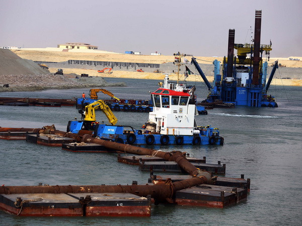 Kênh đào Suez mới sẽ vận hành thử nghiệm vào ngày 25/7 ảnh 1