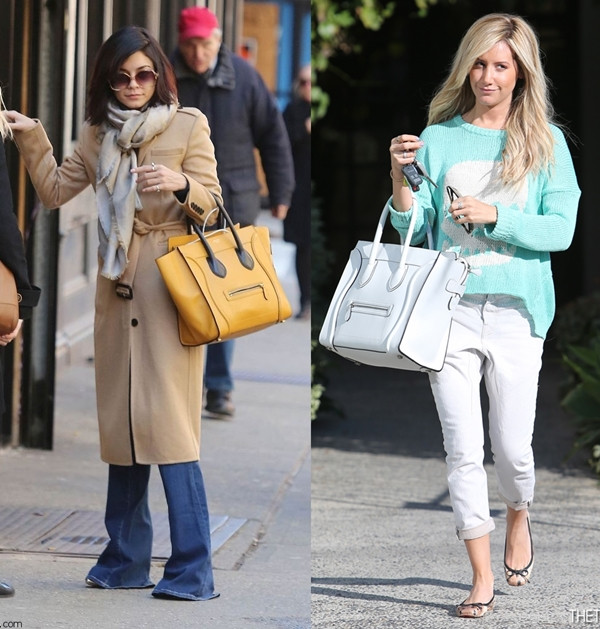 Hai cô bạn thân Vanessa Hudgens (trái) và Ashley Tisdale (phải) cũng sắm cho mình hai chiếc túi Luggage Tote vàng cam và trắng cực kì nổi bật Những chiếc túi xách kinh điển chưa bao giờ hết "sốt" ảnh 18