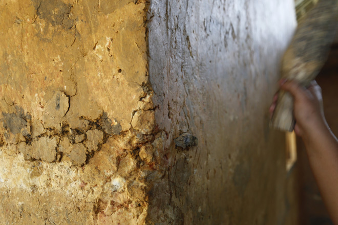 [Photo] Tuyên Quang: Xem người Mông ở Lâm Bình làm nhà trình tường ảnh 4