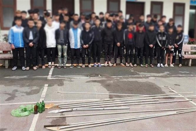 Hà Nội: Bắt 26 đối tượng điều tra hành vi gây rối trật tự công cộng ảnh 1