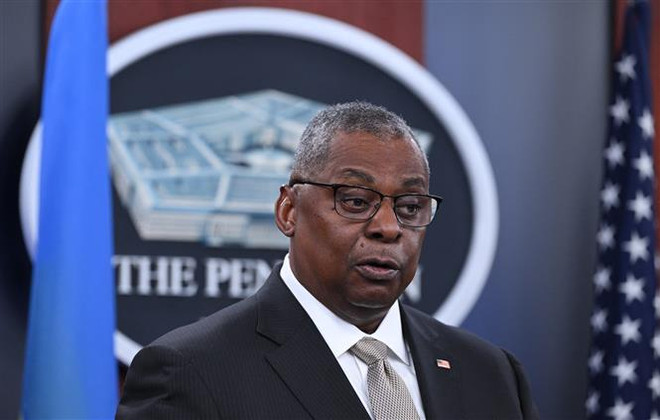 Bộ trưởng Quốc phòng Mỹ Lloyd Austin bất ngờ đến thăm Iraq ảnh 1