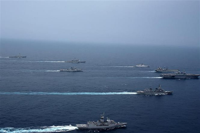 Nhóm Đối thoại an ninh Bộ tứ bắt đầu cuộc tập trận Malabar 2022 ảnh 1