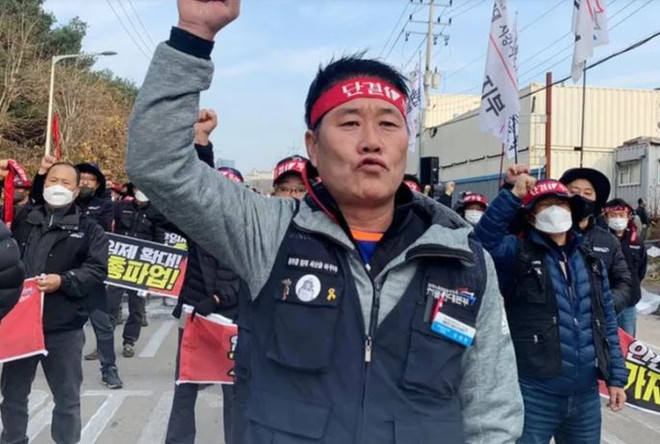 Hàn Quốc xử lý nghiêm cuộc đình công của nghiệp đoàn xe tải chở hàng ảnh 1