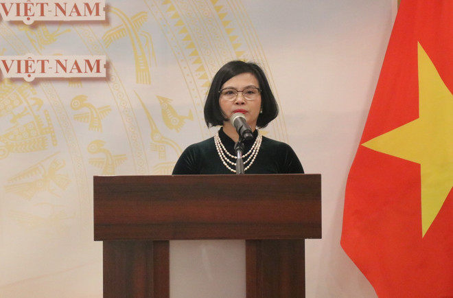 Đại sứ Việt Nam tại Hungary Nguyễn Thị Bích Thảo. (Ảnh: Ngọc Biên/TTXVN) ttxvn-bich-thao-6946.jpg