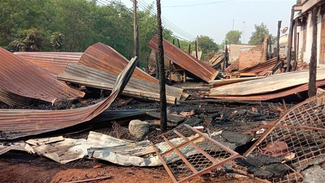 Bình Phước: Lửa thiêu rụi xưởng gỗ lúc rạng sáng, một người tử vong ảnh 2