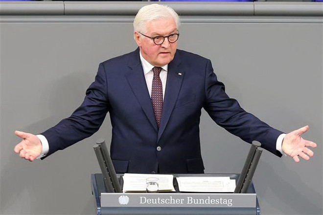 Tổng thống Đức Frank-Walter Steinmeier. (Nguồn: AFP/TTXVN) Tổng thống Đức: Chính sách 'Nước Mỹ trước tiên' làm gia tăng bất ổn ảnh 1