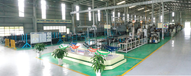 Dây chuyền sản xuất tại Nhà máy Nhíp. (Nguồn: Vietnam+) Nhíp ôtô - một trong những sản phẩm xuất khẩu chủ lực của THACO ảnh 2