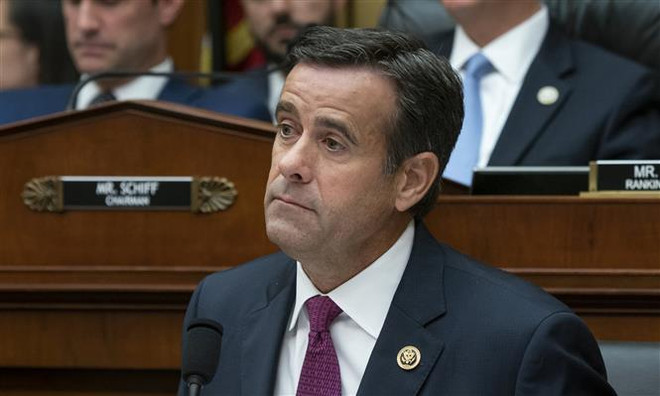 Hạ nghị sỹ Mỹ John Ratcliffe được đề cử vị trí Giám đốc tình báo quốc gia. (Nguồn: AP/TTXVN) Tổng thống Donald Trump công bố đề cử cho các vị trí quan trọng ảnh 1