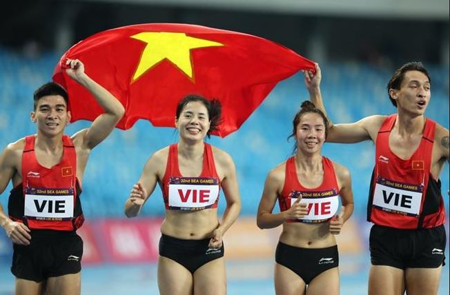 Điền kinh Việt Nam giành huy chương Vàng nội dung 4x400m hỗn hợp ảnh 1