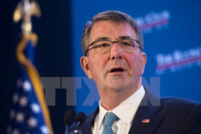 Bộ trưởng Quốc phòng Mỹ Ashton Carter bất ngờ đến Iraq ảnh 1