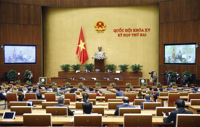 Quang cảnh một phiên họp. (Ảnh: Doãn Tấn/TTXVN) Thủ tướng và 4 bộ trưởng trả lời chất vấn tại đợt hai kỳ họp Quốc hội ảnh 1