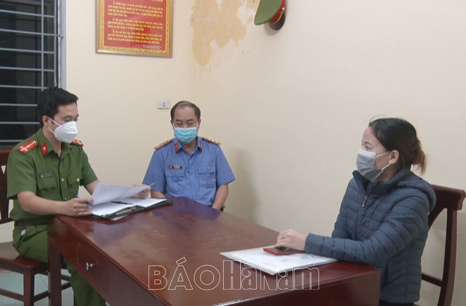Hà Nam: Bắt tạm giam người phụ nữ khai báo gian dối về dịch bệnh ảnh 1