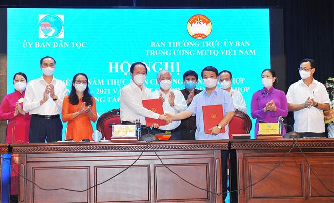 Tăng cường phối hợp giữa Mặt trận Tổ quốc Việt Nam và Ủy ban Dân tộc ảnh 1