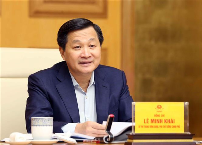 Phó Thủ tướng Lê Minh Khái phát biểu. (Ảnh: Phạm Kiên/TTXVN) Phó Thủ tướng: Điều hành linh hoạt, hiệu quả giá mặt hàng thiết yếu ảnh 2