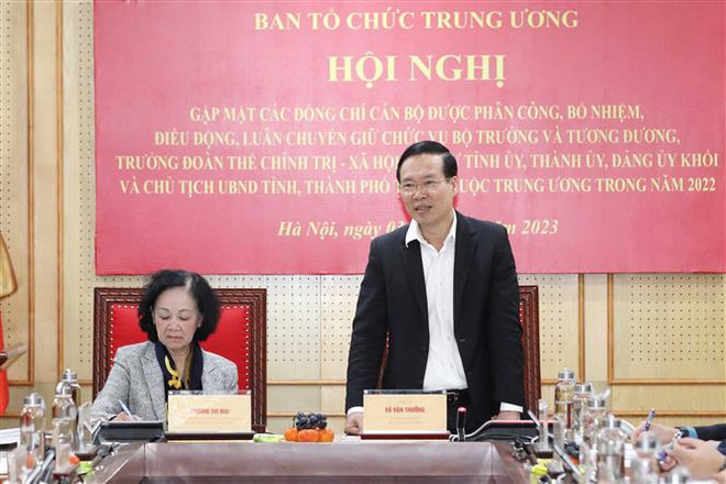 Ban Tổ chức Trung ương gặp mặt cán bộ được bổ nhiệm, luân chuyển ảnh 1