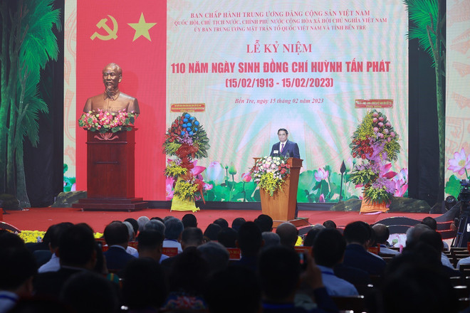 Thủ tướng dự Lễ kỷ niệm 110 năm Ngày sinh đồng chí Huỳnh Tấn Phát ảnh 1