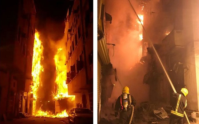 Cháy lớn tại thị trấn cổ 1.400 năm tuổi ở Saudi Arabia ảnh 1