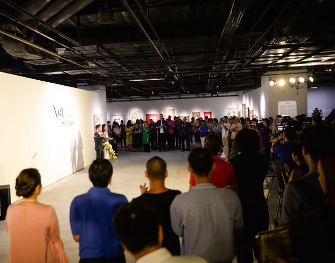 Tận mắt chiêm ngưỡng những tuyệt phẩm của danh họa Lưu Công Nhân ảnh 1