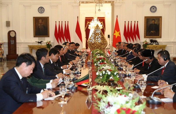 Tổng Bí thư Nguyễn Phú Trọng hội đàm với Tổng thống Joko Widodo ảnh 1