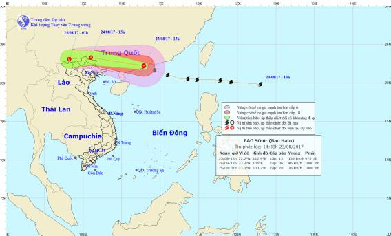 Bão số 6 đổ bộ vào Trung Quốc, sau suy yếu dần thành áp thấp nhiệt đới ảnh 1