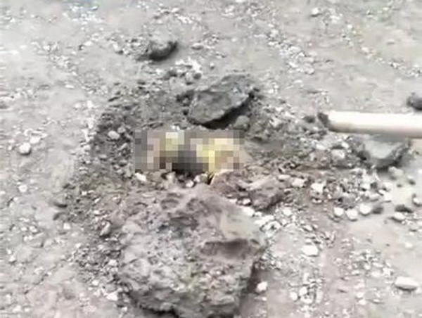 Phát hiện thi thể bé gái chôn tại công trường làm đường ảnh 1