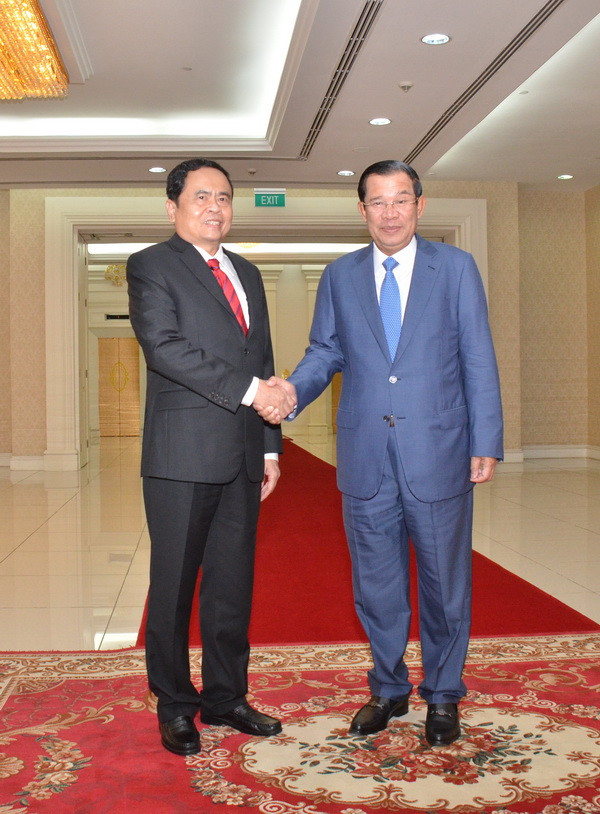 Lãnh đạo Campuchia tiếp Chủ tịch Mặt trận Tổ quốc Việt Nam ảnh 2