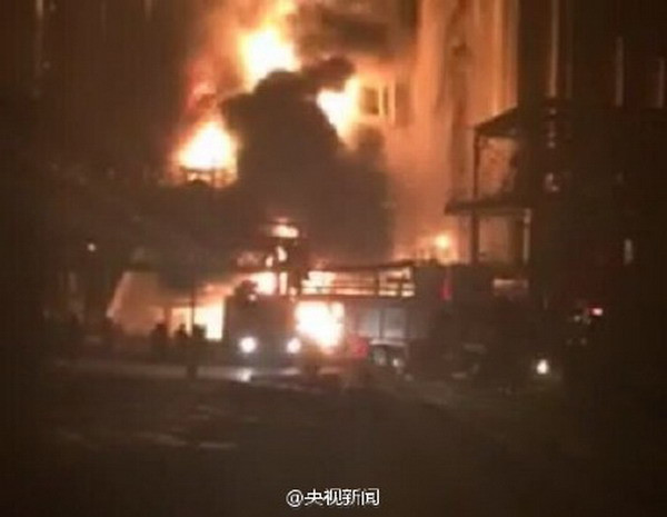 [Photo] Quầng lửa đáng sợ trong vụ nổ hóa chất mới ở Trung Quốc ảnh 2