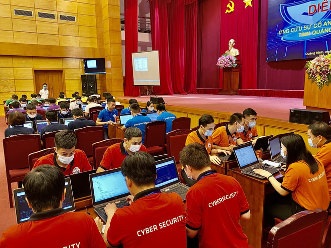 Diễn tập đảm bảo an toàn trước các cuộc tấn công mạng tại Quảng Ninh ảnh 1