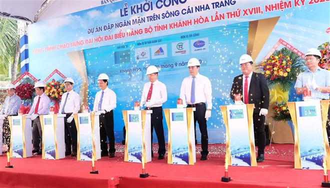 Khởi công xây dựng đập ngăn mặn đa mục tiêu trên sông Cái Nha Trang ảnh 2