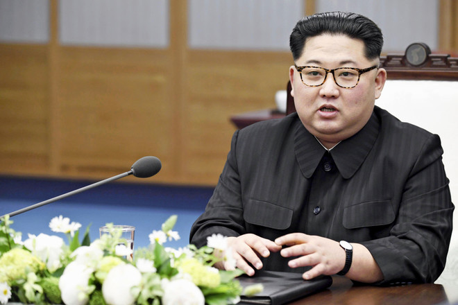 Nhà lãnh đạo Triều Tiên Kim Jong-un. (Nguồn: Kyodo) Indonesia mời nhà lãnh đạo Triều Tiên Kim Jong-un tới dự ASIAD 2018 ảnh 1