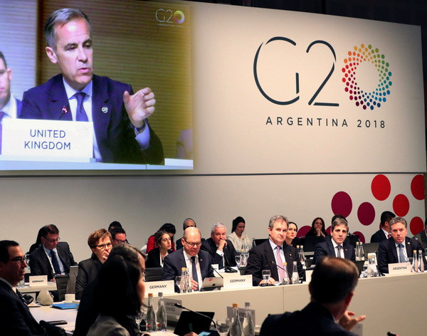 Toàn cảnh Hội nghị Bộ trưởng Tài chính và Thống đốc Ngân hàng Trung ương G20 tại Buenos Aires, Argentina ngày 22/7. (Nguồn: EPA/TTXVN) G20: Căng thẳng thương mại gây rủi ro cho tăng trưởng toàn cầu ảnh 1