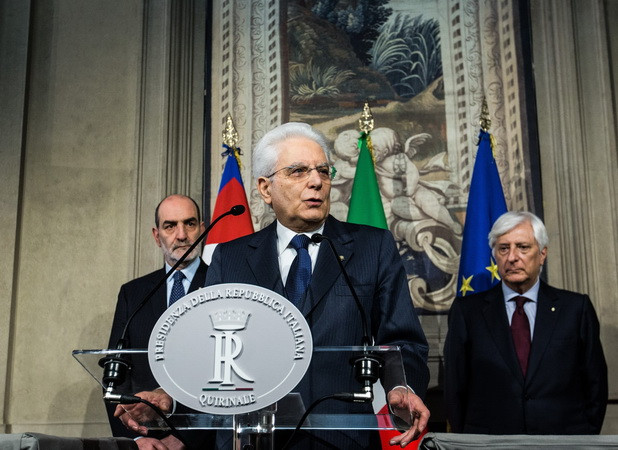 Tổng thống Italy Sergio Mattarella. (Nguồn: THX/TTXVN) Italy: Đàm phán thành lập chính phủ vẫn bế tắc sau tham vấn ảnh 1