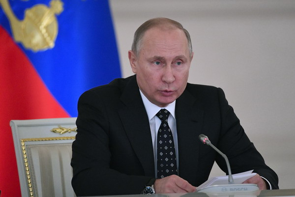 Tổng thống Nga Vladimir Putin. (Nguồn: AFP/TTXVN) Nga sẵn sàng hợp tác với AL để giải quyết tình hình tại Syria và Iraq ảnh 1